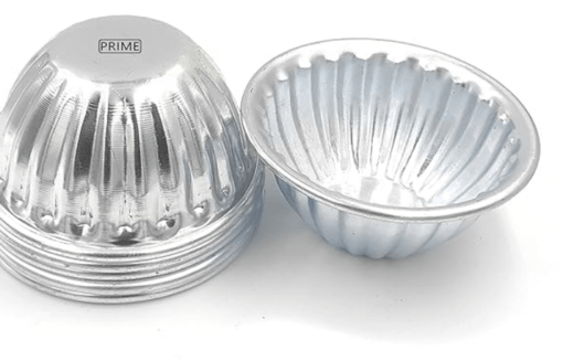 Bakers and Moulders Aluminium Bowl Shape Mini Moulds Baking Mold Cake/Pudding/Jelly Cup for Oven - 6 Pieces - Image 3